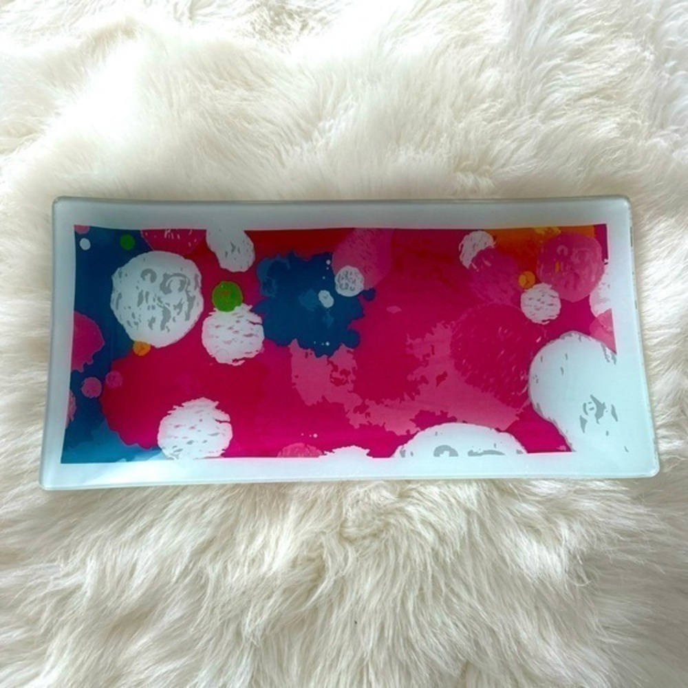 Lilly Pulitzer Pink and Blue Serveware Tray